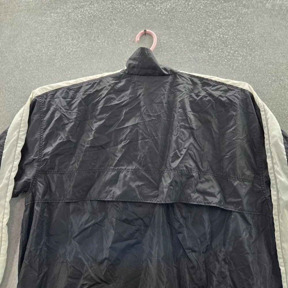 Puma Jacket M Black Nylon Polyester Windbreaker Activewear Logo Long‎ Sleeve